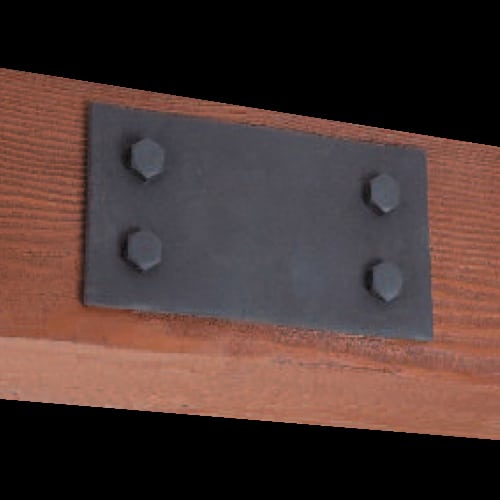 Decorative Ceiling Beam Plates Faux Black Iron DIY