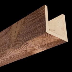 FAUX WOOD CEILING BEAMS - ARTISAN SERIES - 3-SIDED - SANDBLASTED