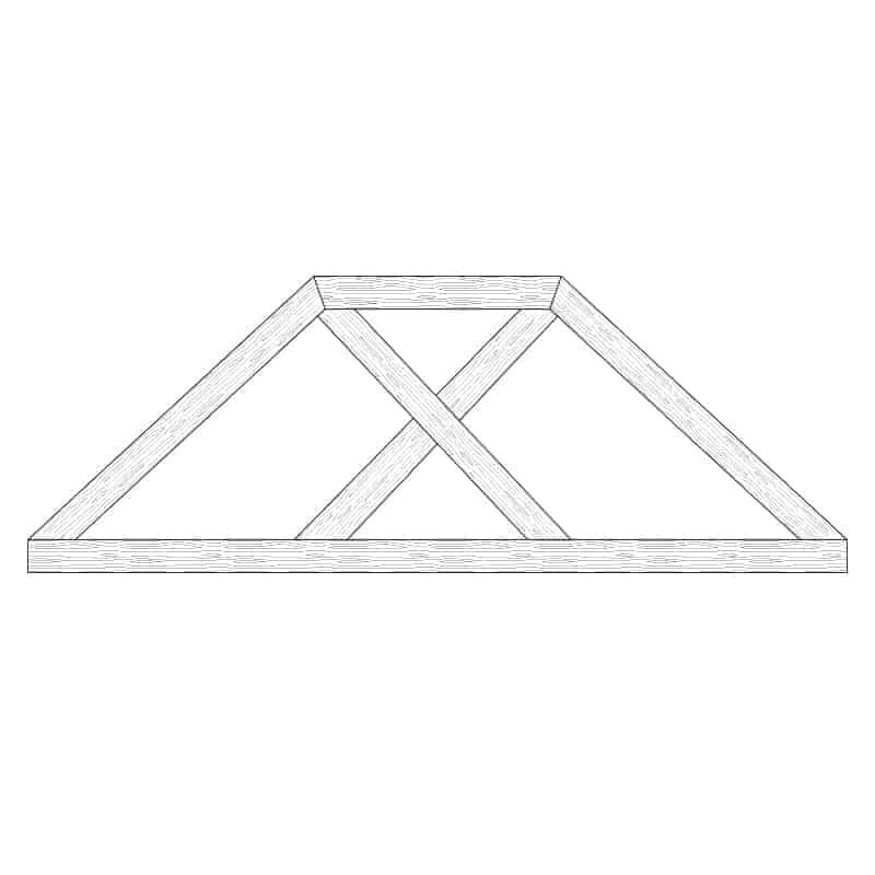 Faux Wood Ceiling Beam Truss Kit E2CCD00(E) Easy to Install