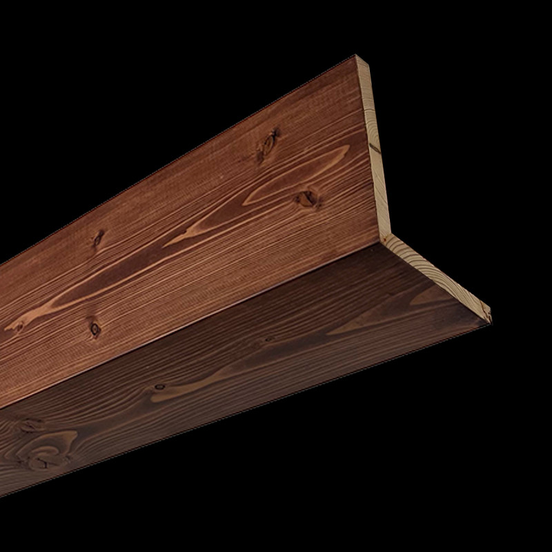 Box Beams on Ceiling | 2-Sided Douglas Fir Wood Box Beams