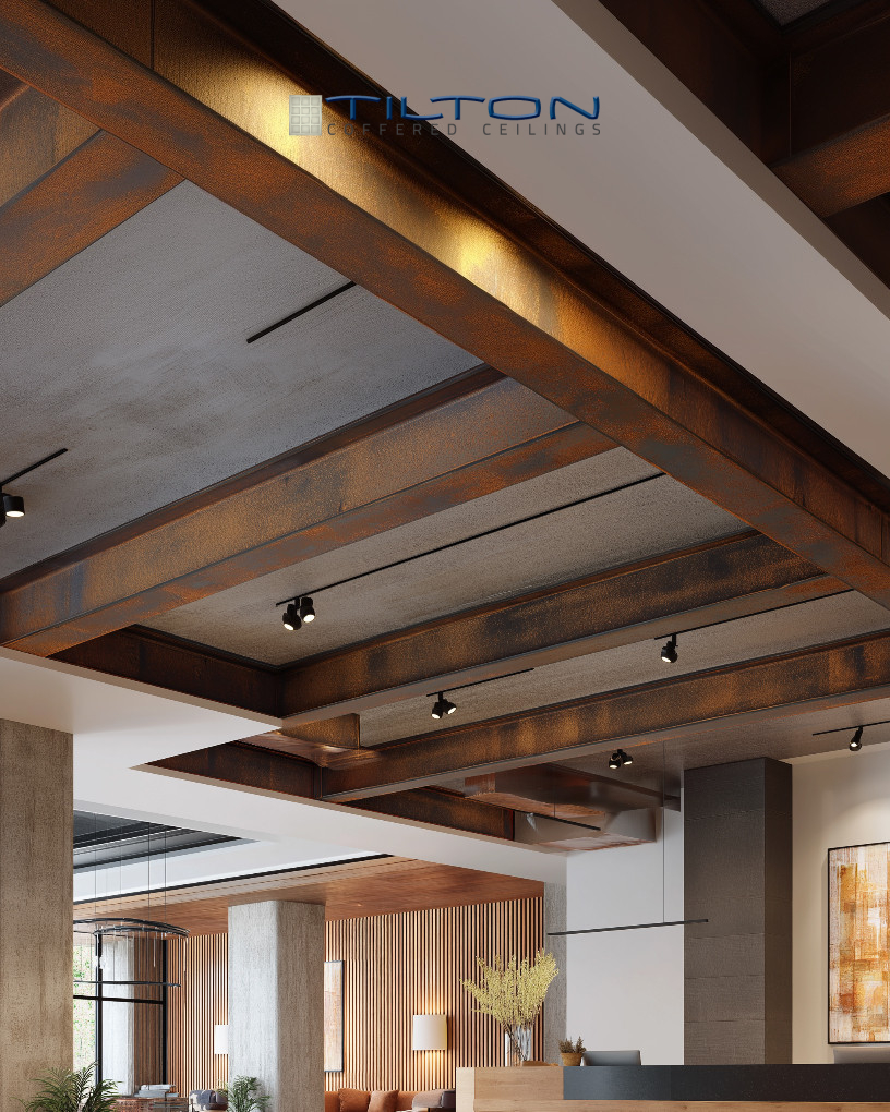 Tapered Flange Faux Steel Beams | Industrial Faux I-Beams