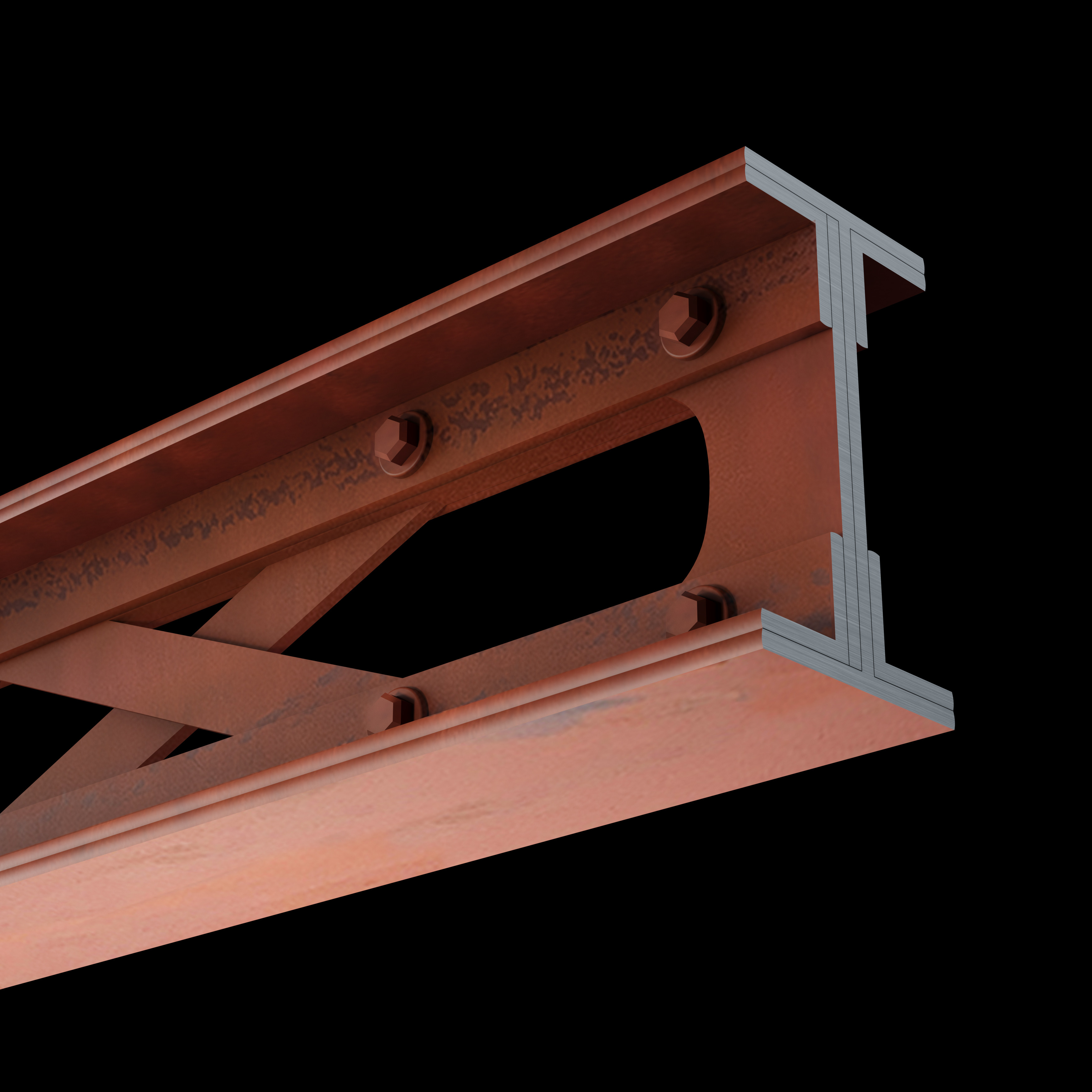 Faux Steel X-Beams | Industrial Cross Box Beams for Ceilings