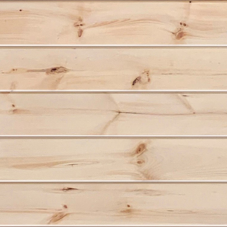 Knotty Pine - T&G V-Groove 'Quick-Lock' - Smooth - Natural Clear Coat