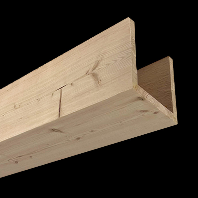 Douglas Fir Real Wood Ceiling Beams | 3-Sided Box Beams