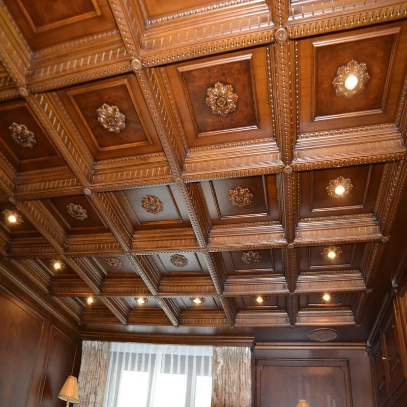 Wood Coffered Ceiling