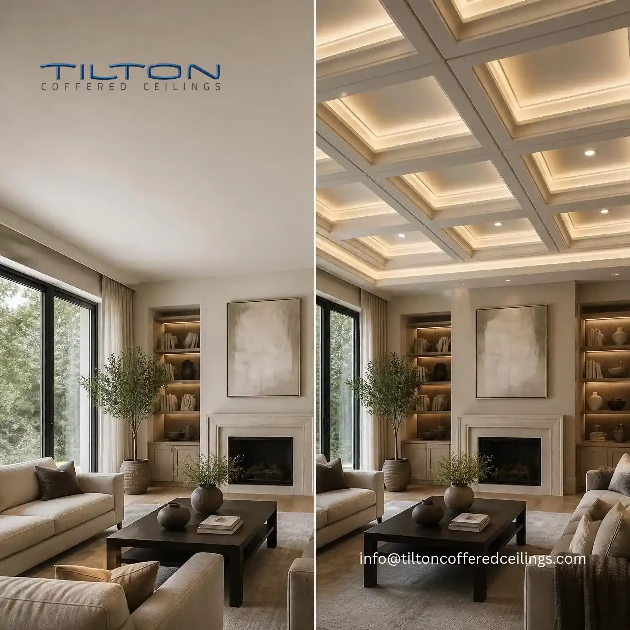 How Coffered Ceilings Transform Flat Ceilings Into Architectural Focal Points?